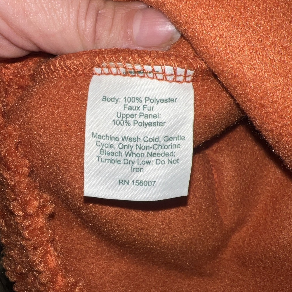 Vera Bradley Teddy Bear Fleece Colorblock Pullover Sweatshirt Orange/Pink xxl - Picture 6 of 7